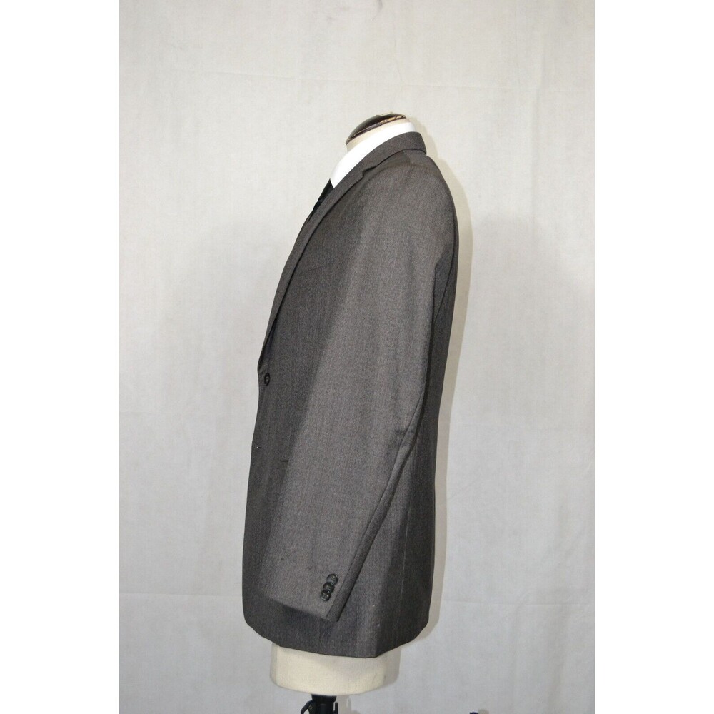 Banana Republic 100% Wool Blazer Suit Jacket Grey Charcoal Men's Modern Fit 42R‎ - Picture 4 of 16